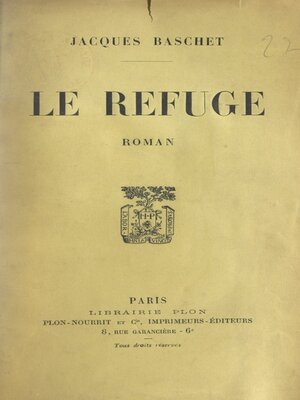 cover image of Le refuge